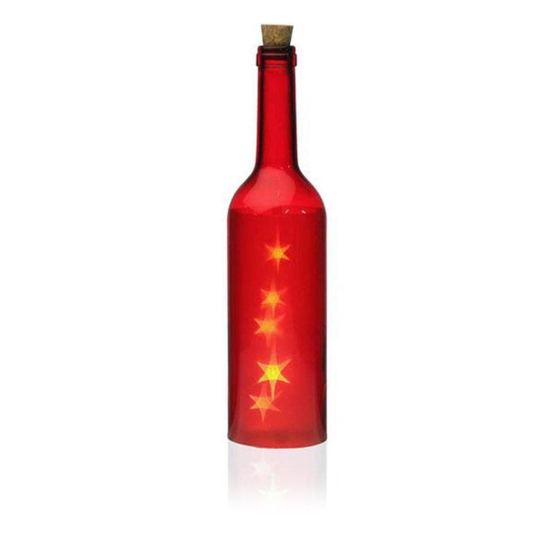 LED Bottle Versa Cosmo Red Crystal (7,3 x 28 x 7,3 cm)