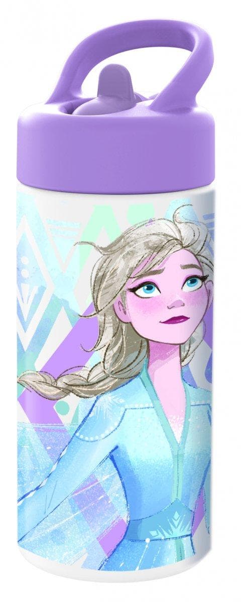 Vattenflaska Med Inbyggt Sugrör - Frozen