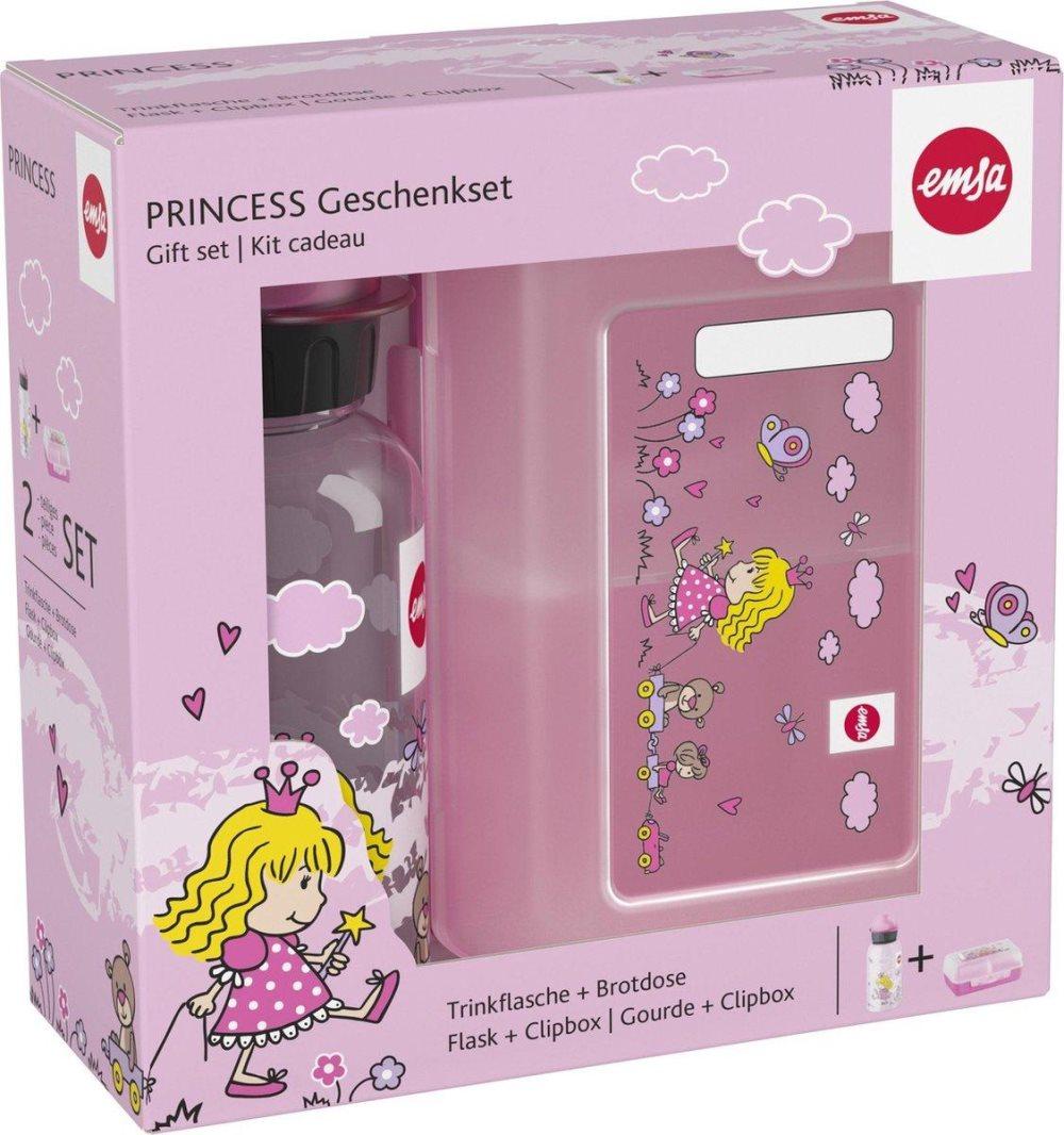 Emsa Kids Vattenflaska 0,4l + matlåda prinsessa 518137 set