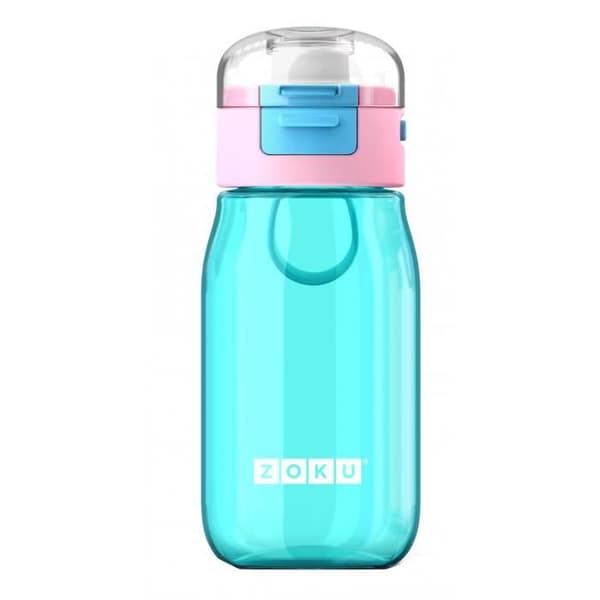 Zoku dricksflaska Flip junior 475 ml polypropen 18,2 cm aqua