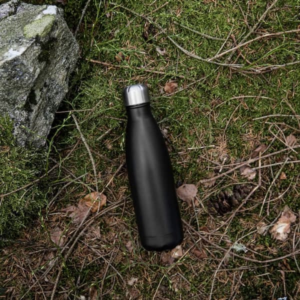 Stålflaska svart 0,5 liter