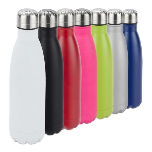 Relaxdays rostfritt stål vattenflaska rostfritt stål 0,5 liter isolerad kall varm - 4052025943530