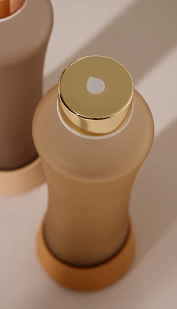 EQUA vattenflaska glas 550ml Cinnamon
