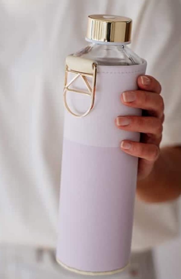 EQUA vattenflaska glas 750ml Lila