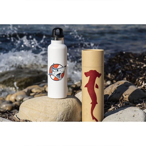 Fish Tank Flaska Med Hajmun 600ml Vit