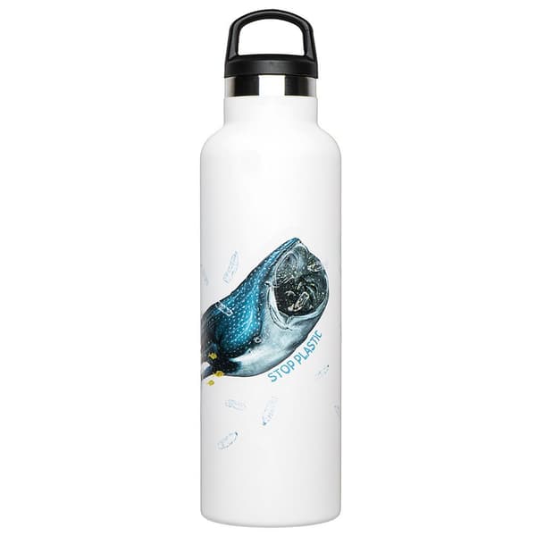Fish Tank Muovi Pullo Stop 600ml Valkoinen