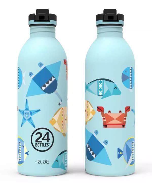 Vattenflaska 500 ml med sportkork Sea Friends - 24Bottles
