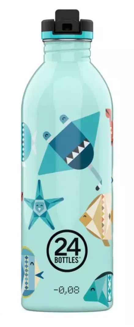 Vattenflaska 500 ml med sportkork Sea Friends - 24Bottles