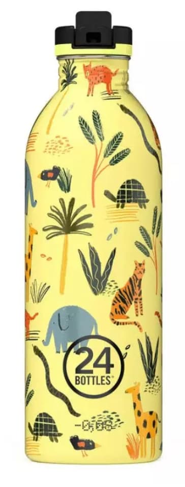 Vattenflaska 500 ml med sportkork Jungle Friends - 24Bottles