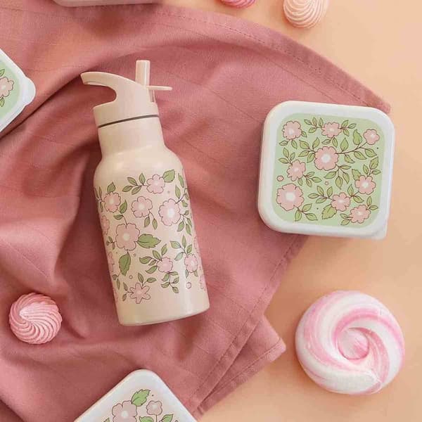 Termosflaska Blossom Pink av rostfritt stål - A Little Lovely Company