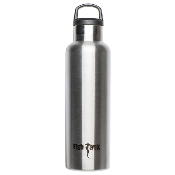Fish Tank Flaska Logo 600ml Silver
