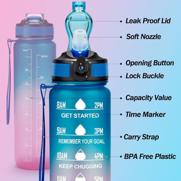 Sportsvannflaske 1000ml