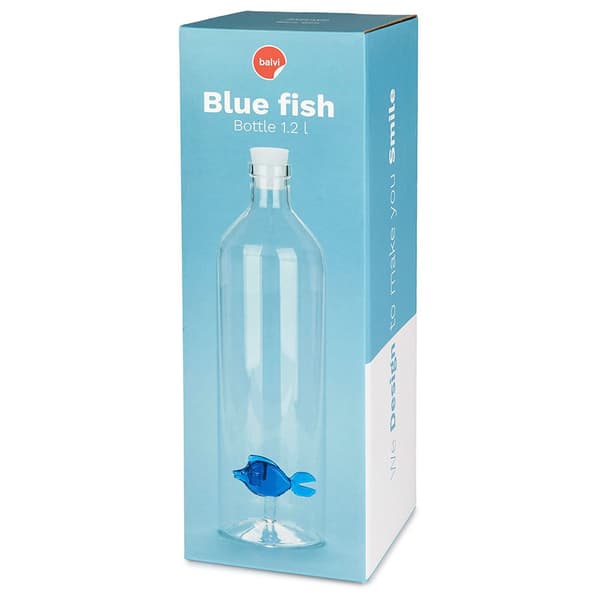 Balvi Blå Fisk Atlantis 1.2l Flaske Transparent
