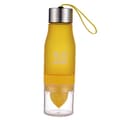 Miniatyrbild 2 av 4: 650 Ml 20 Oz H2O Juice Citron Vattenflaskor Sportflaska Gul
