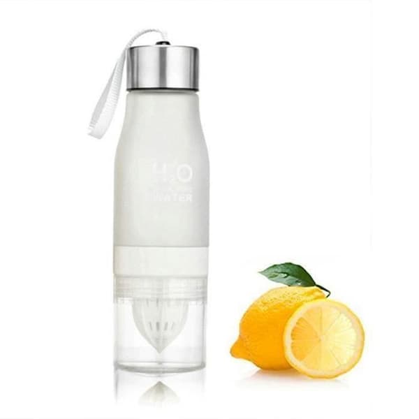 Detoxflaska - SHOP-STORY - 650 ML - Fruit Infuser - Citron Citrus Press - Vit färg