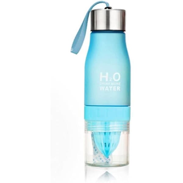 Vattenflaska 650 ml Creative Fruktjuice Infuser Citronflaska För Portable Rese Plast Vattenflaskor 142