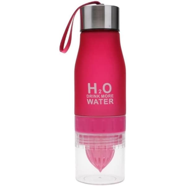 Vattenflaska H2O Citron Infuser Outdoor Sport Bottles650mlPeach 184