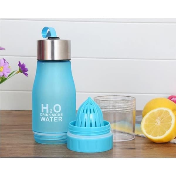 H2O sportvattenflaska med fruktinfusionsanordning och infusionsanordning 650 ml flera färger 70
