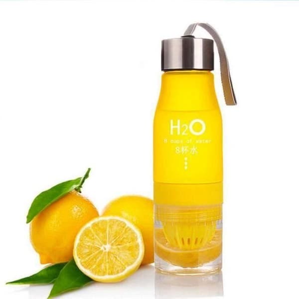 Detoxflaska - SHOP-STORY - 650 ML - Fruit Infuser - Citron Citrus Press - Gul