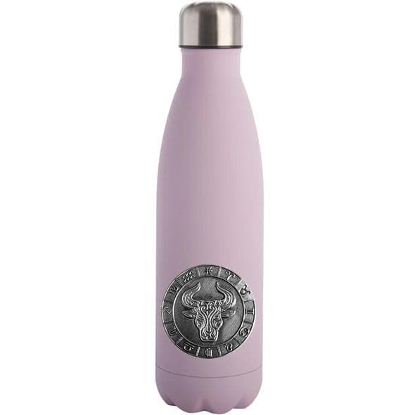 Vattenflaska med stjärntecken - Oxen rosa