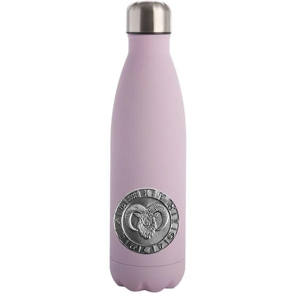 Vattenflaska med stjärntecken - Väduren rosa