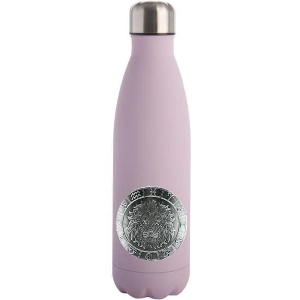 Vattenflaska med stjärntecken - Lejonet rosa