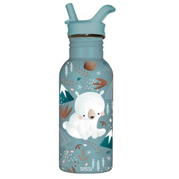 Sassi Junior - Munchy the bear flaska i rostfritt stål 500 ml