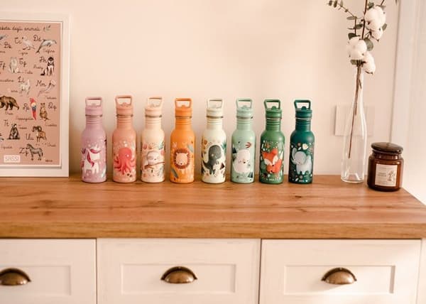 Inox-flaska - Sassi Junior - Chewy elefanten - 500 ml - Multifärgad - Unisex
