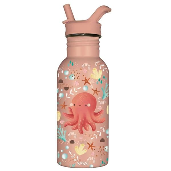 Stainless steel bottle - Sassi Junior - Slurpy - 500 ml - Multicolour - Practical spout