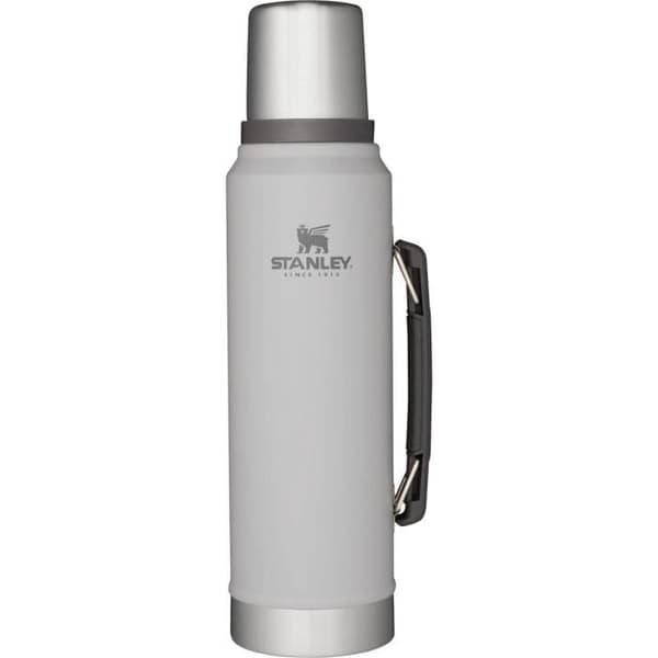 Thermos - STANLEY - Legendarisk Klassisk Flaska 1.0L - Grå - Rostfritt stål - Camping