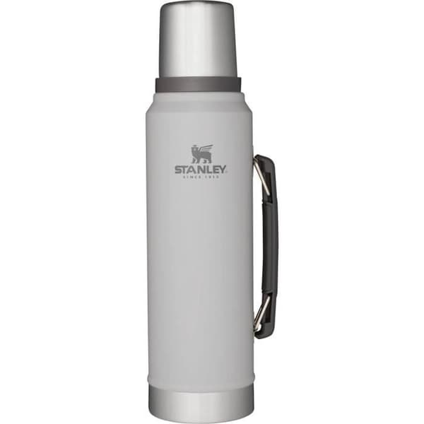 Thermos - STANLEY - Legendarisk Klassisk Flaska 1.0L - Grå - Rostfritt stål - Camping