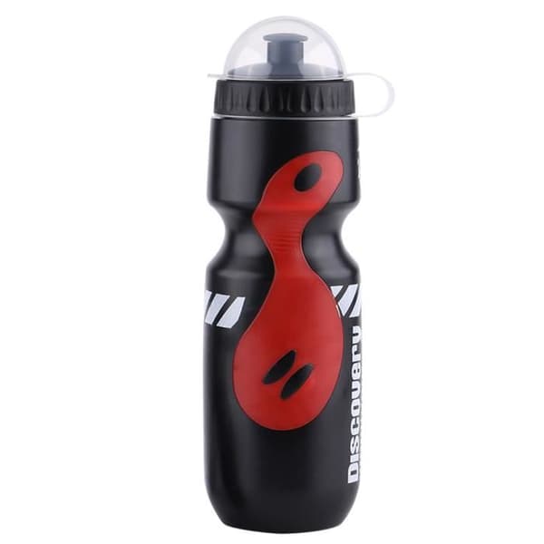 650ML Cykelvattenflaska och vattenflaskhållare, Cykelflaskhållare Cykel Cykelflaskhållare (svart + röd)