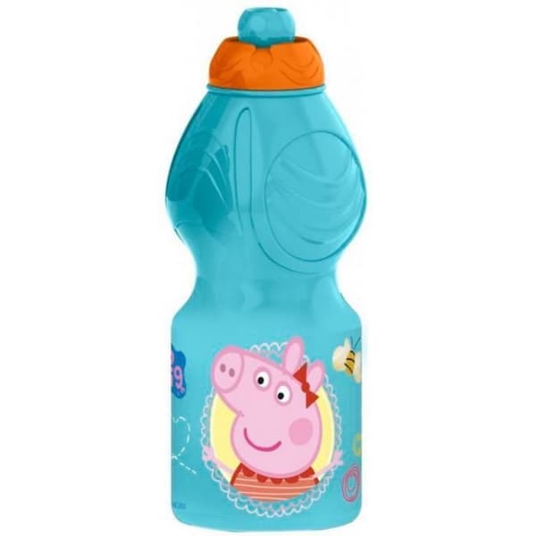 Sportflaska - Nickelodeon - Peppa Pig - 18 x 6 cm - 400 ml - Livsmedelsklassad PVC
