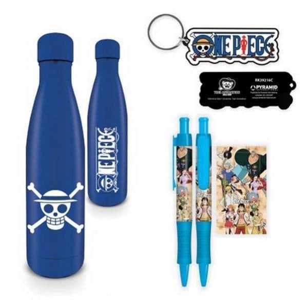 Vattenflaska - One Piece - Waves in chaos - Blått och vitt - 540ml