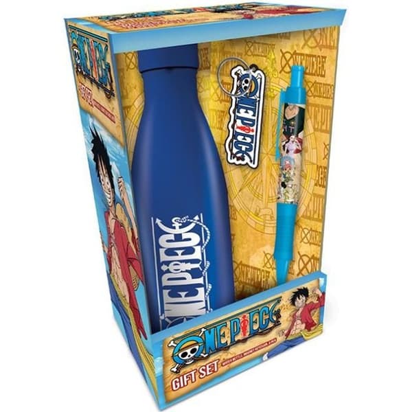 Vattenflaska - One Piece - Waves in chaos - Blått och vitt - 540ml