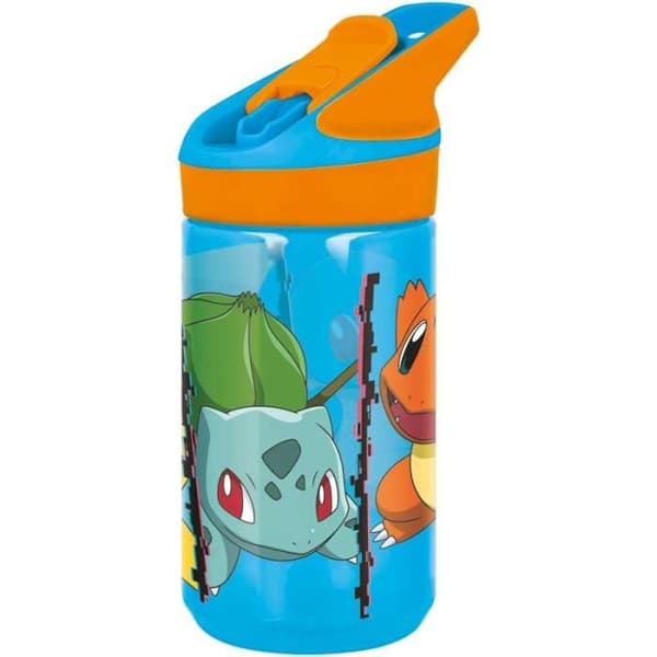 Stor vattenflaska Pokémon junior 480 ml tritan blå/orange