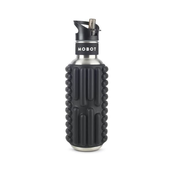 Svart sportflaska med triggerpunktbeläggning - MOBOT - 0,7 liter