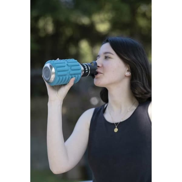 Aquablå sportflaska med triggerpunktbeläggning - MOBOT - 0,5 liter