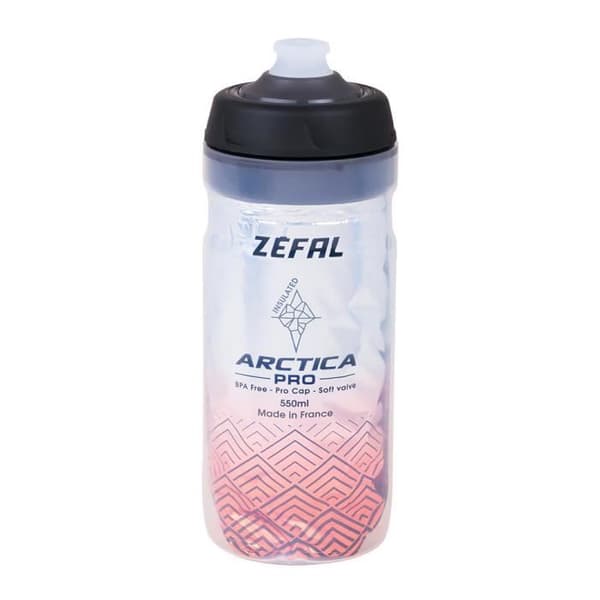 Isolerad flaska - Zefal - Arctica 55 Pro - Silver/Röd - 550ml - Isolerad 2h30