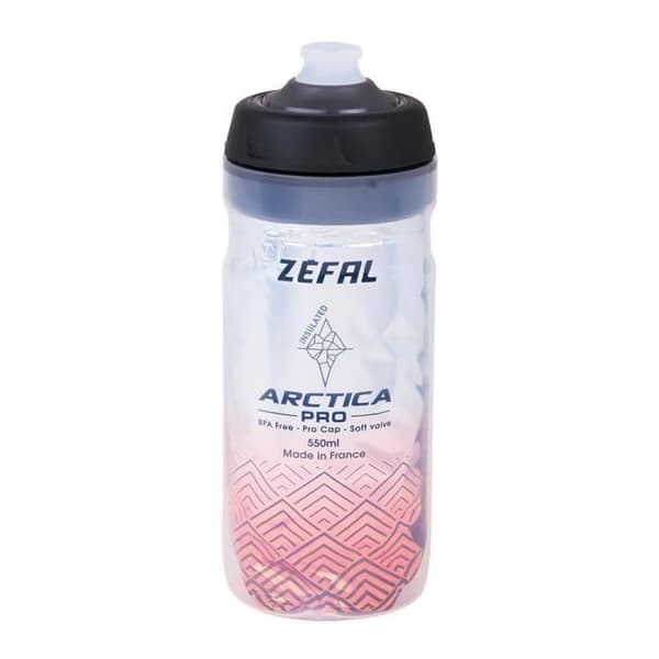 Isolerad flaska - Zefal - Arctica 55 Pro - Silver/Röd - 550ml - Isolerad 2h30