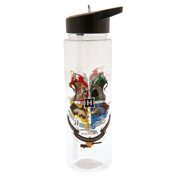 Vattenflaska - Harry Potter - Hogwarts vapen - 540 ml - Plast - Officiell licens