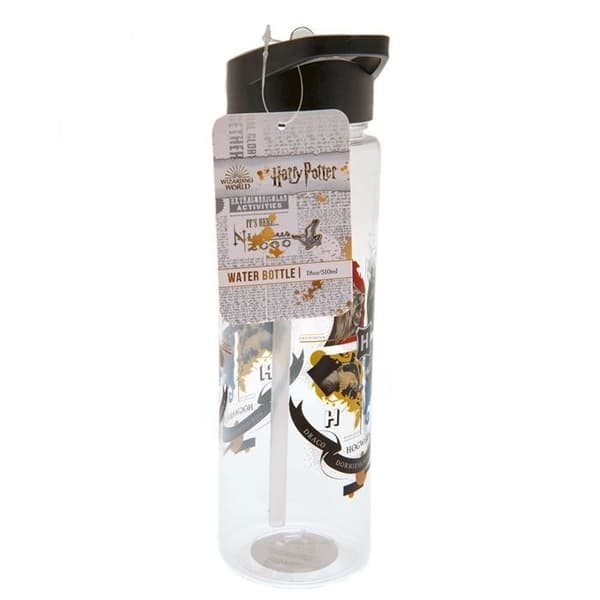 Vattenflaska - Harry Potter - Hogwarts vapen - 540 ml - Plast - Officiell licens