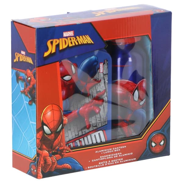 Matlåda och vattenflaska - Spiderman