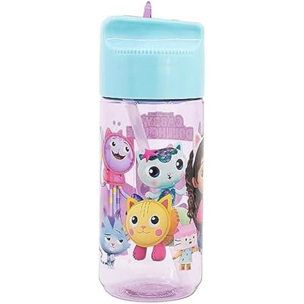 Vattenflaska - STOR - La CASA de Gabbys Dollhouse - 430 ML - Flerfärgad - BPA-fri