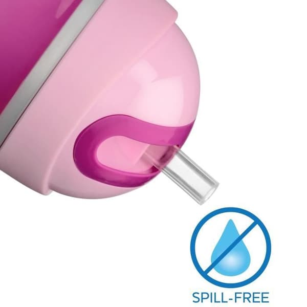 Sport Cup - Chicco - Lila - 266ml - Silikonhalm - Isolerande vägg