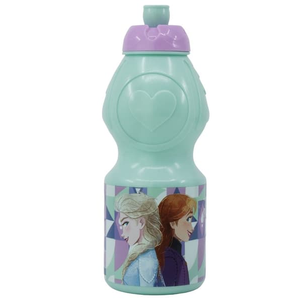 Disney Frost/Frozen Anna och Elsa Vattenflaska för Barn 400ml Turkos