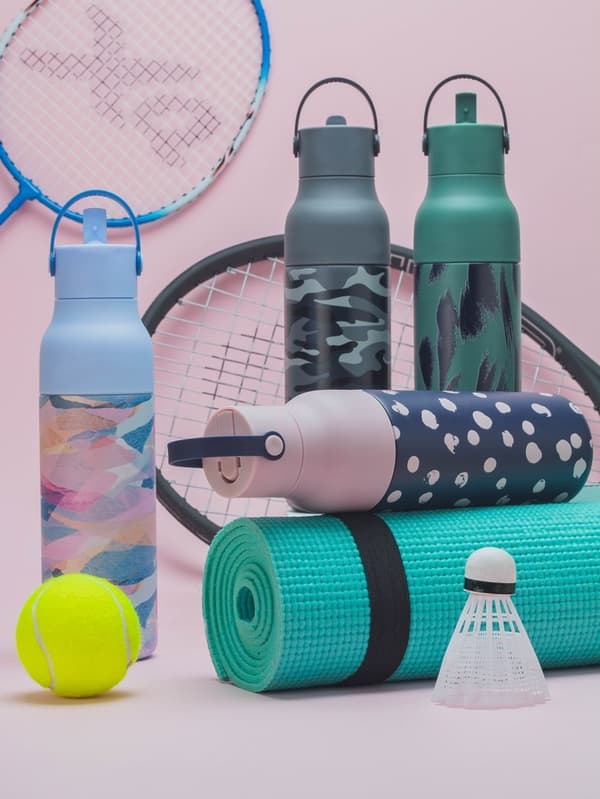 LL-Flaske 500ml Indigo med Pink Spots Sport
