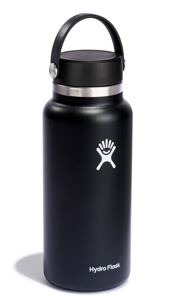 HF-Bottle 32oz Wide Mouth Flex Cap, musta