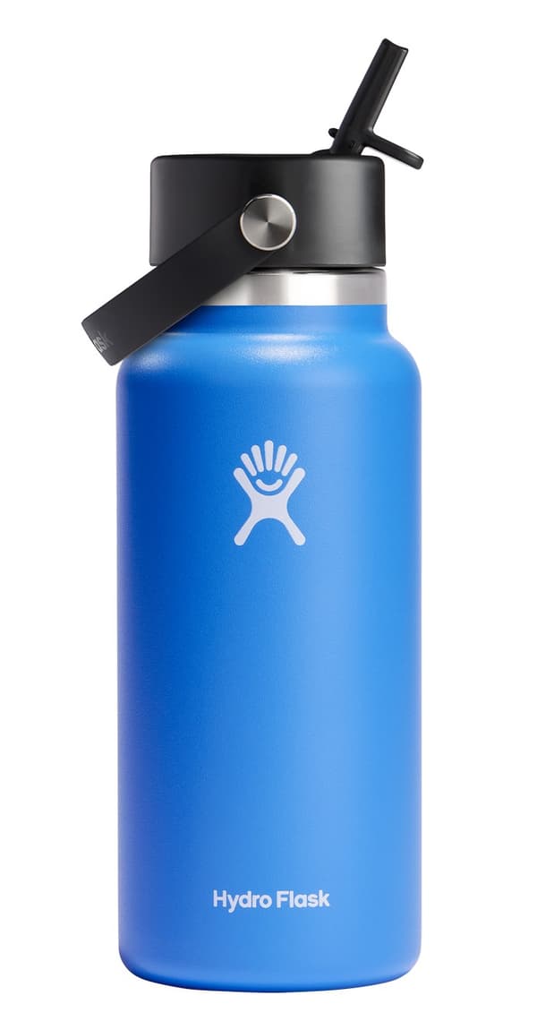 HF-flaska 32 oz Flexibel halmlock med bred mun, kaskad
