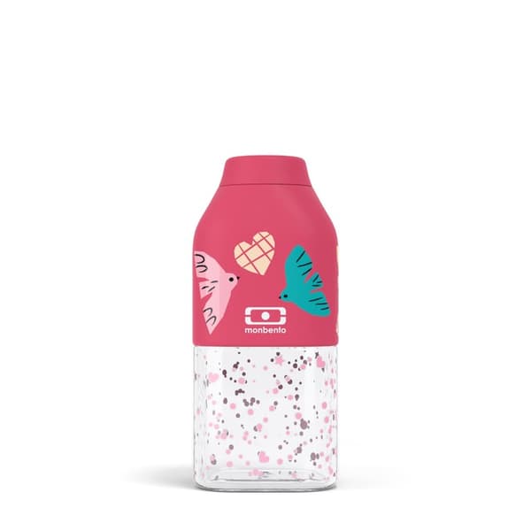 MB-Bottle Positive S Graphic Pink Birds